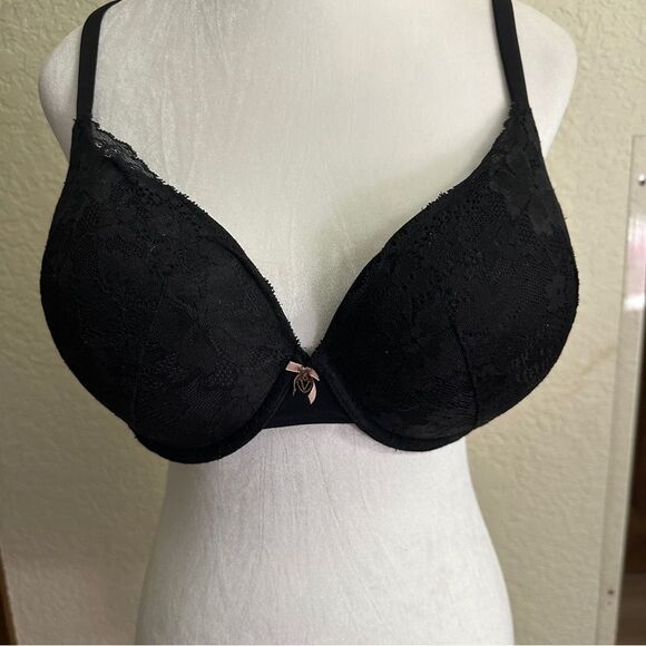 Victoria's Secret Body by Victoria Perfect Shape Push-Up Smooth Bra 36DD Black - Picture 7 of 11